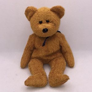 Ty Fuzz Brown Teddy Bear Beanie Baby 8”